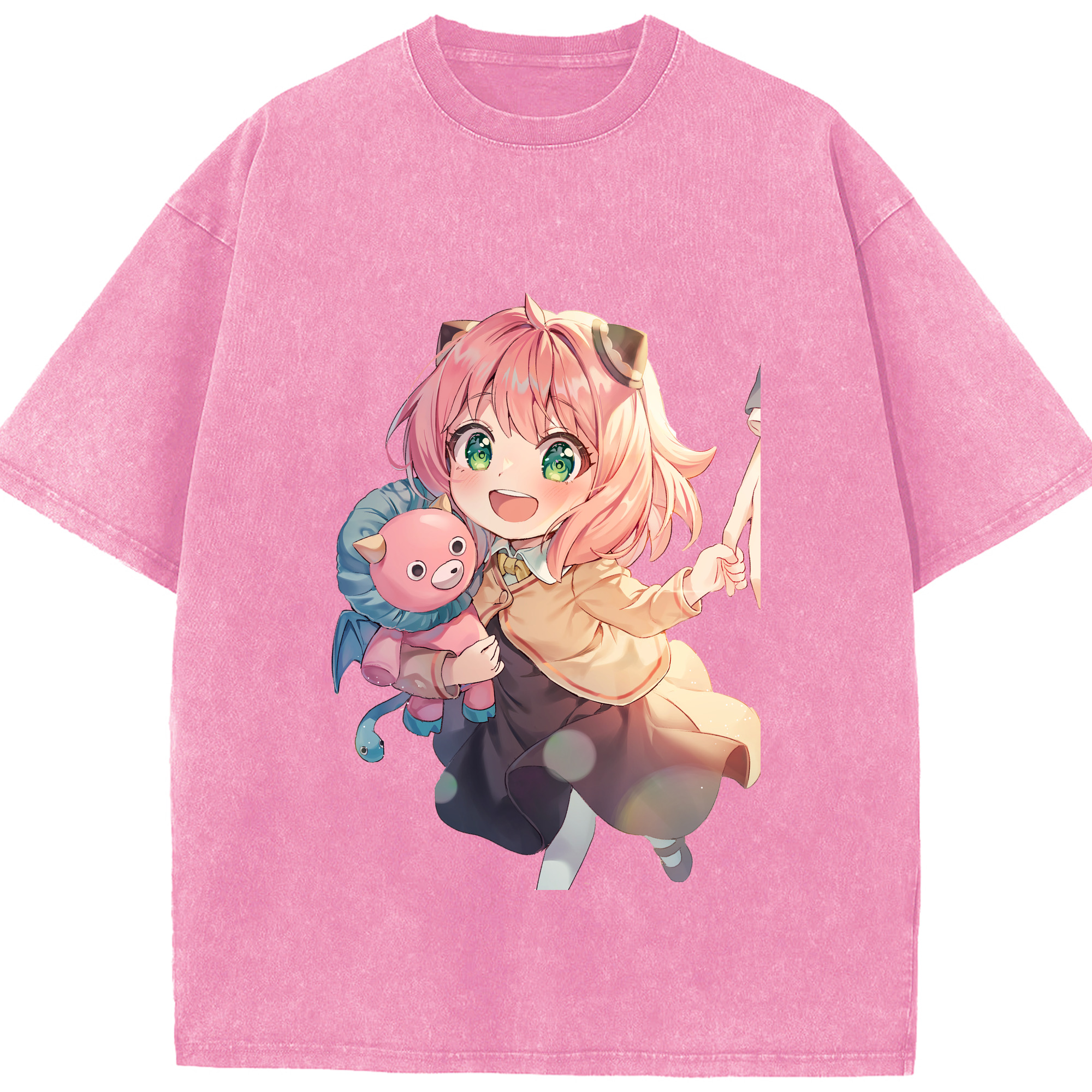 （画像用） SPY×FAMILY间谍家家酒 綿100% ヴィンテージ風 半袖Tシャツ（フロントプリント）